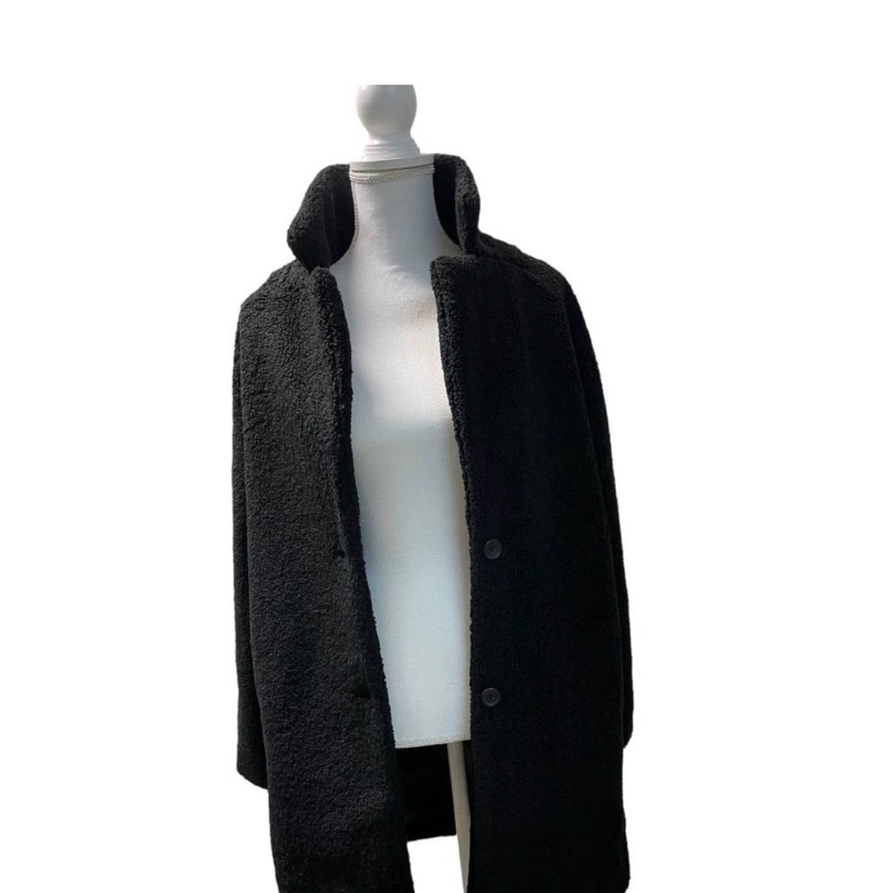 Daily Ritual Black Teddy Coat - Picture 3 of 6